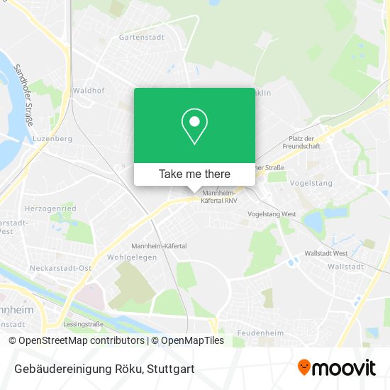Gebäudereinigung Röku map