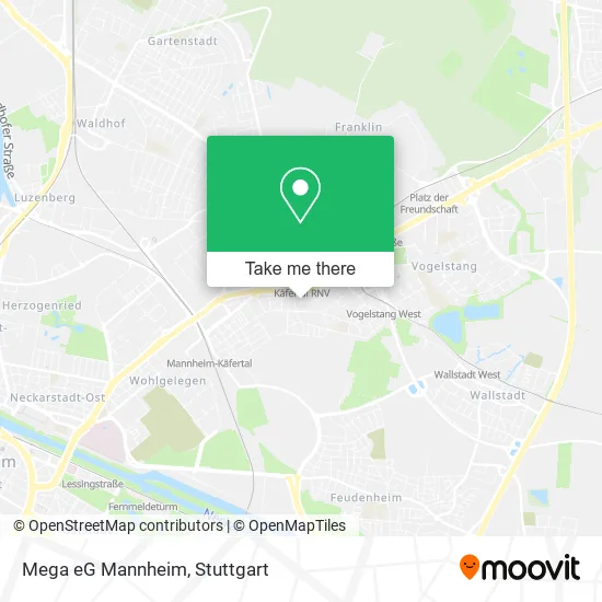 Mega eG Mannheim map