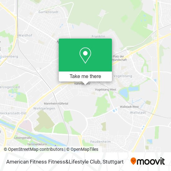 American Fitness Fitness&Lifestyle Club map