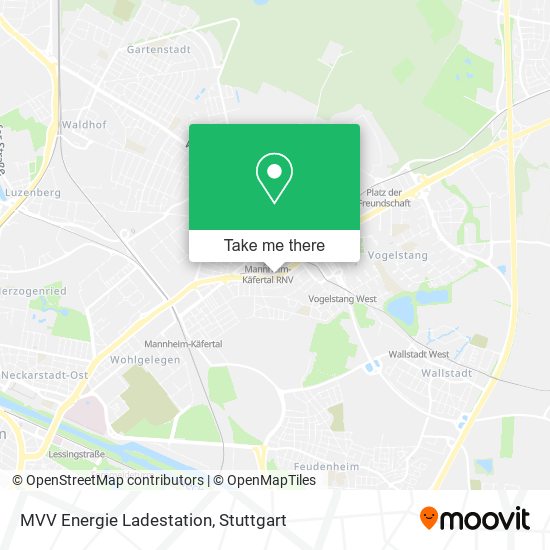 MVV Energie Ladestation map