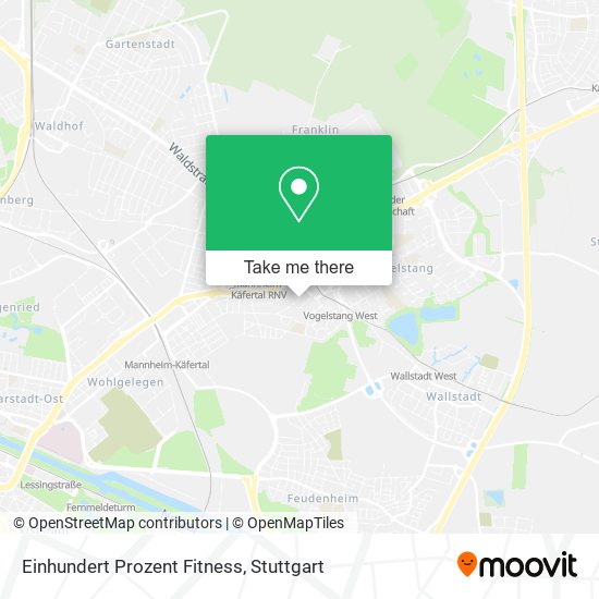 Einhundert Prozent Fitness map