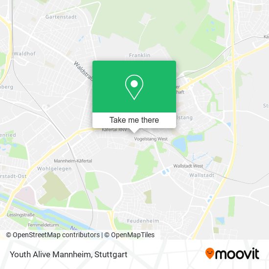 Карта Youth Alive Mannheim