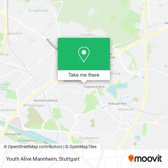 Карта Youth Alive Mannheim