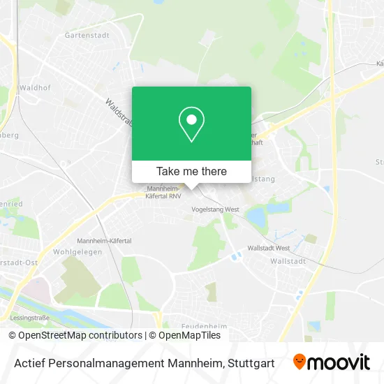 Карта Actief Personalmanagement Mannheim