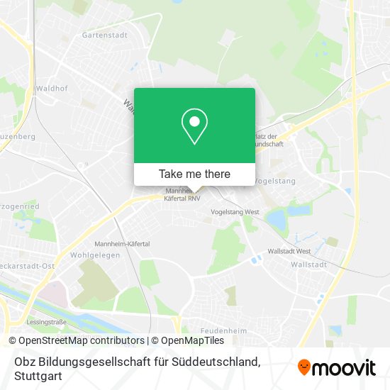 Obz Bildungsgesellschaft für Süddeutschland map
