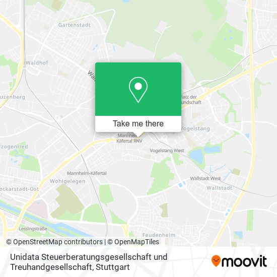 Unidata Steuerberatungsgesellschaft und Treuhandgesellschaft map