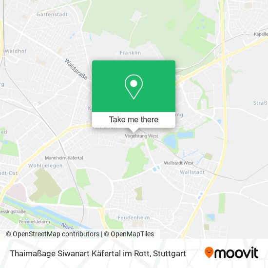 Карта Thaimaßage Siwanart Käfertal im Rott