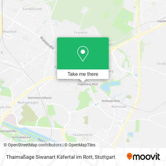 Карта Thaimaßage Siwanart Käfertal im Rott
