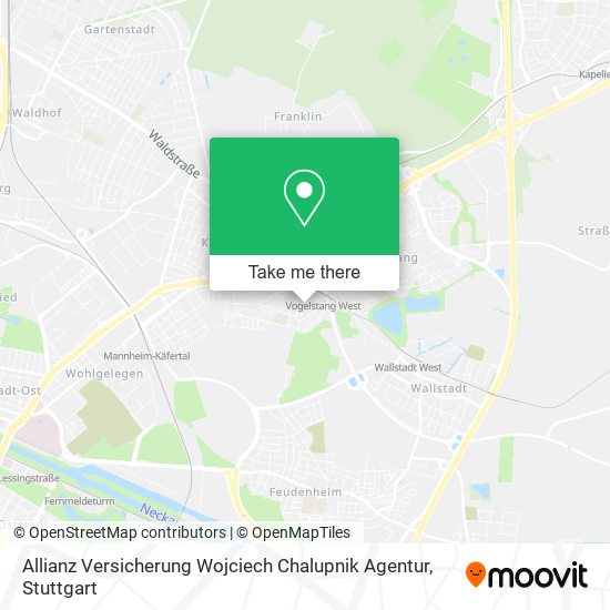 Карта Allianz Versicherung Wojciech Chalupnik Agentur