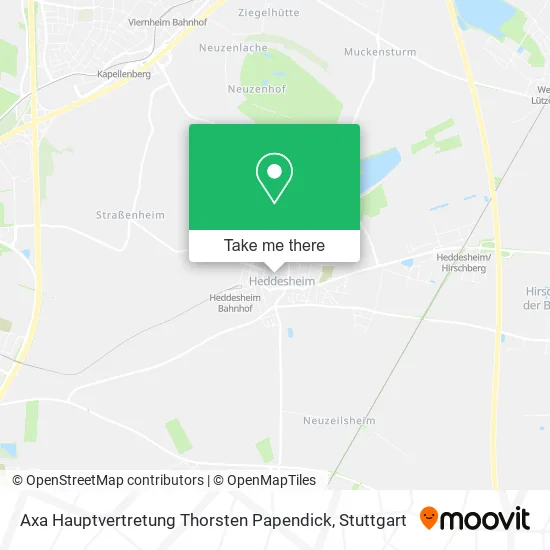 Карта Axa Hauptvertretung Thorsten Papendick