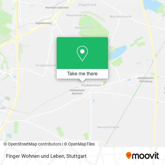 Карта Finger Wohnen und Leben