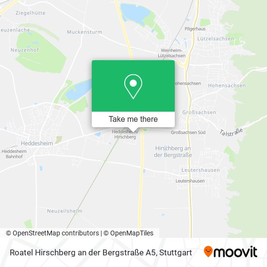 Roatel Hirschberg an der Bergstraße A5 map