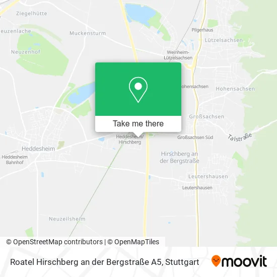 Карта Roatel Hirschberg an der Bergstraße A5