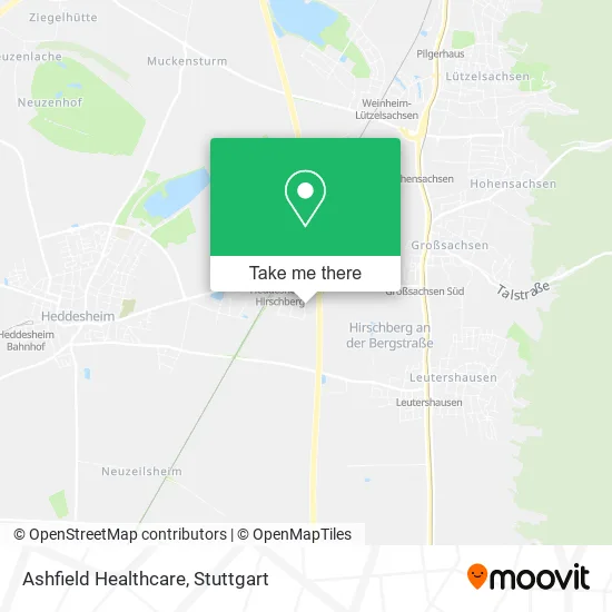 Карта Ashfield Healthcare