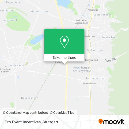 Pro Event Incentives map