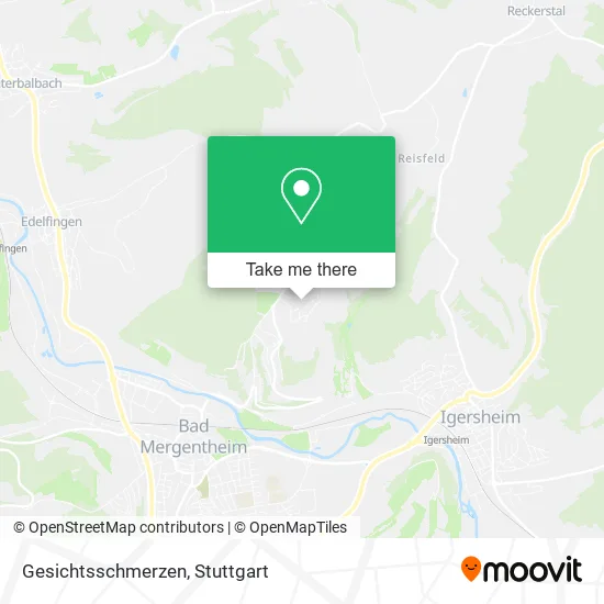 Карта Gesichtsschmerzen
