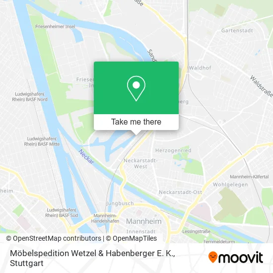 Карта Möbelspedition Wetzel & Habenberger E. K.