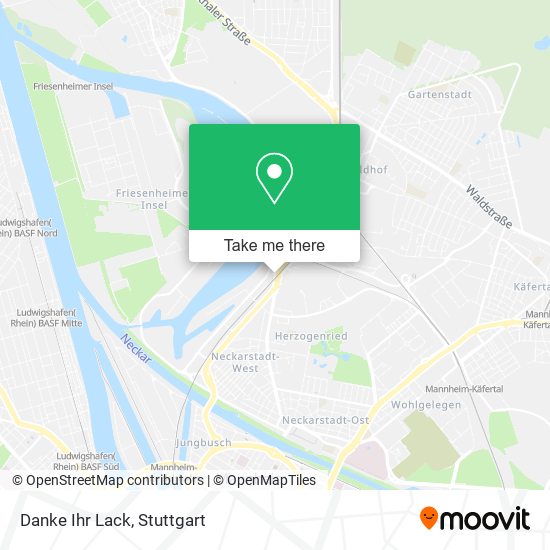 Карта Danke Ihr Lack