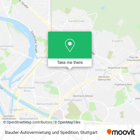 Карта Bauder-Autovermietung und Spedition