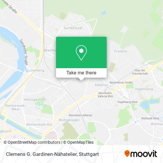 Clemens G. Gardinen-Nähatelier map