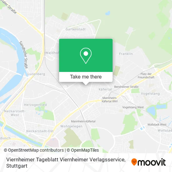 Карта Viernheimer Tageblatt Viernheimer Verlagsservice