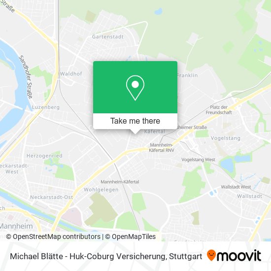 Карта Michael Blätte - Huk-Coburg Versicherung