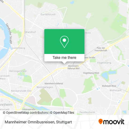 Карта Mannheimer Omnibusreisen