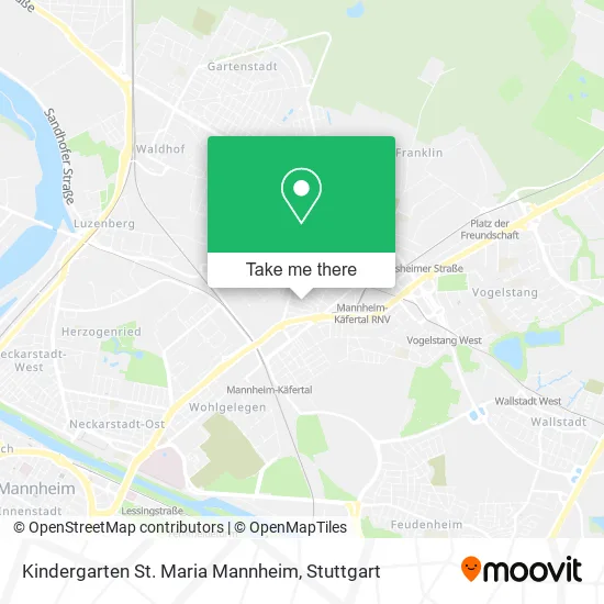 Карта Kindergarten St. Maria Mannheim