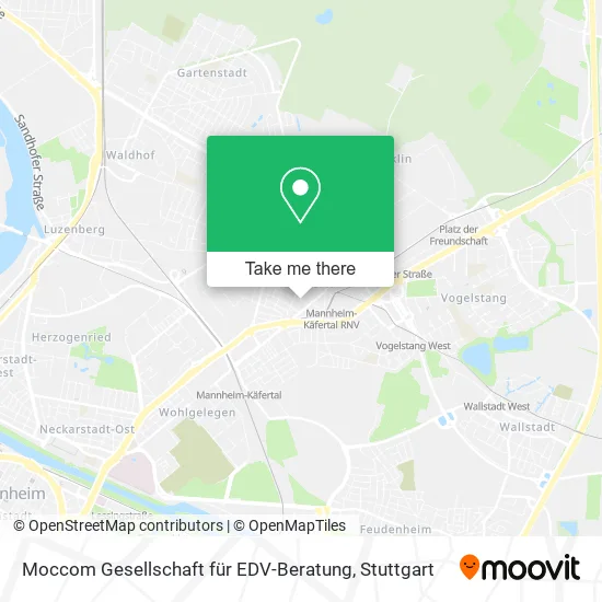 Карта Moccom Gesellschaft für EDV-Beratung