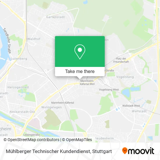 Карта Mühlberger Technischer Kundendienst