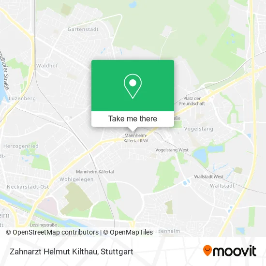 Карта Zahnarzt Helmut Kilthau