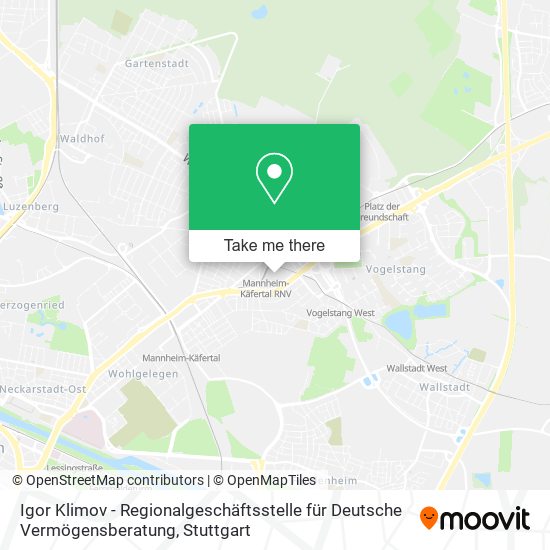 Igor Klimov - Regionalgeschäftsstelle für Deutsche Vermögensberatung map