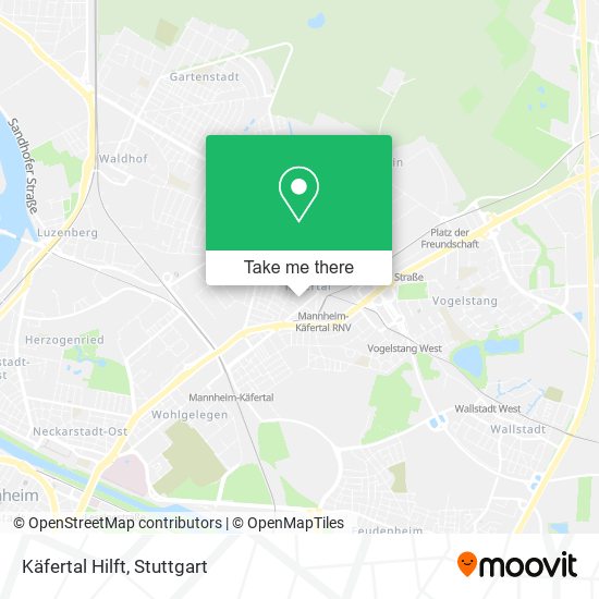 Käfertal Hilft map