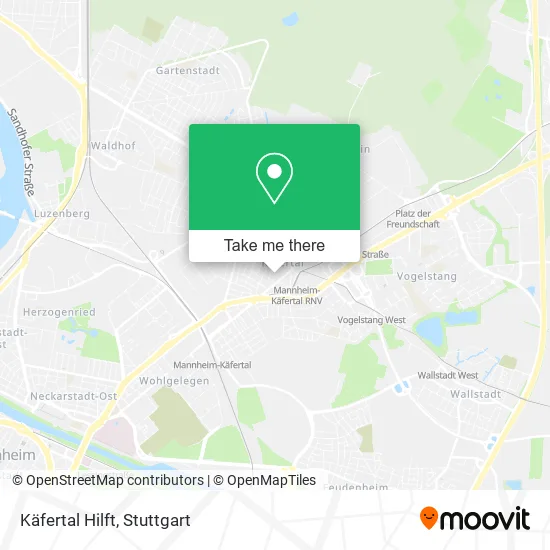 Карта Käfertal Hilft