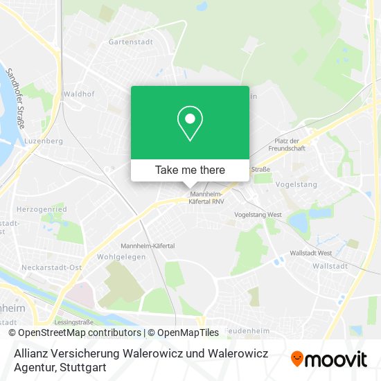 Карта Allianz Versicherung Walerowicz und Walerowicz Agentur