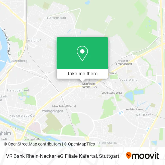 Карта VR Bank Rhein-Neckar eG Filiale Käfertal