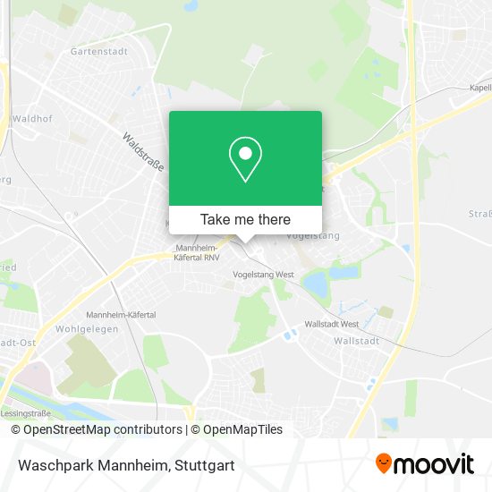 Карта Waschpark Mannheim