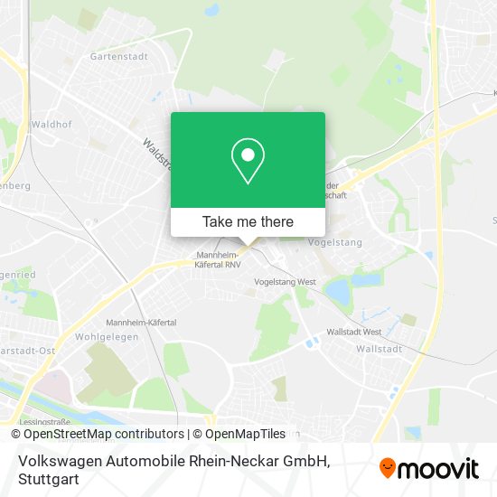 Карта Volkswagen Automobile Rhein-Neckar GmbH