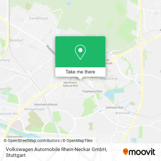 Карта Volkswagen Automobile Rhein-Neckar GmbH