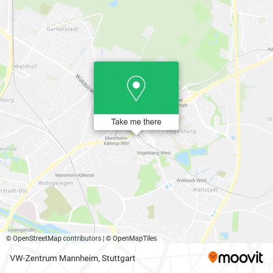 Карта VW-Zentrum Mannheim
