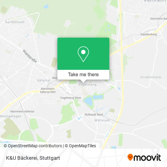 Карта K&U Bäckerei