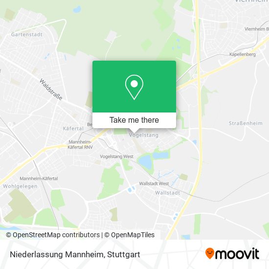 Niederlassung Mannheim map