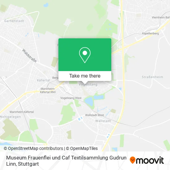 Карта Museum Frauenflei und Caf Textilsammlung Gudrun Linn