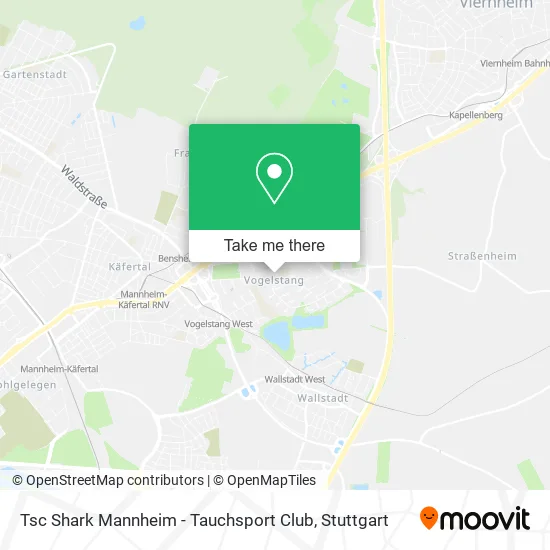 Карта Tsc Shark Mannheim - Tauchsport Club