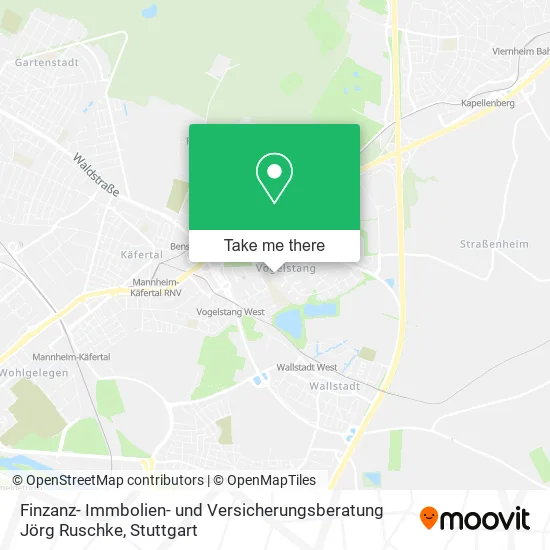 Карта Finzanz- Immbolien- und Versicherungsberatung Jörg Ruschke