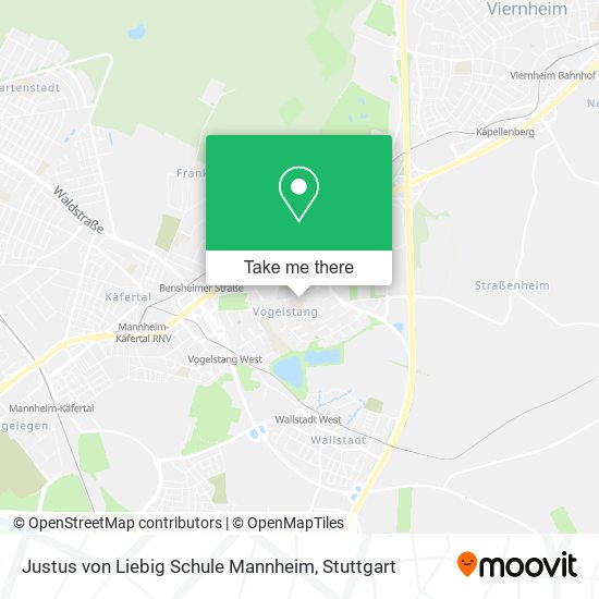 Justus von Liebig Schule Mannheim map