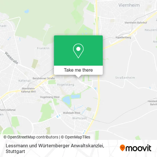 Карта Lessmann und Würtemberger Anwaltskanzlei