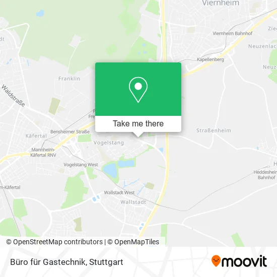 Карта Büro für Gastechnik