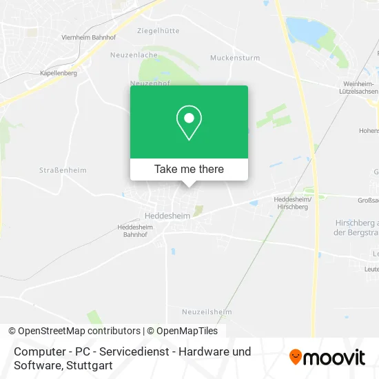 Карта Computer - PC - Servicedienst - Hardware und Software
