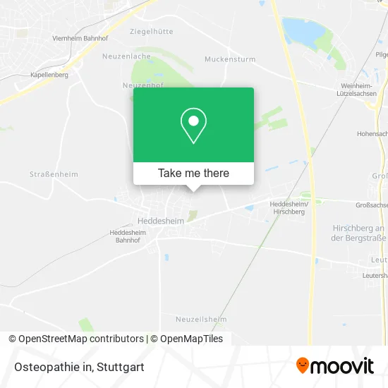 Карта Osteopathie in